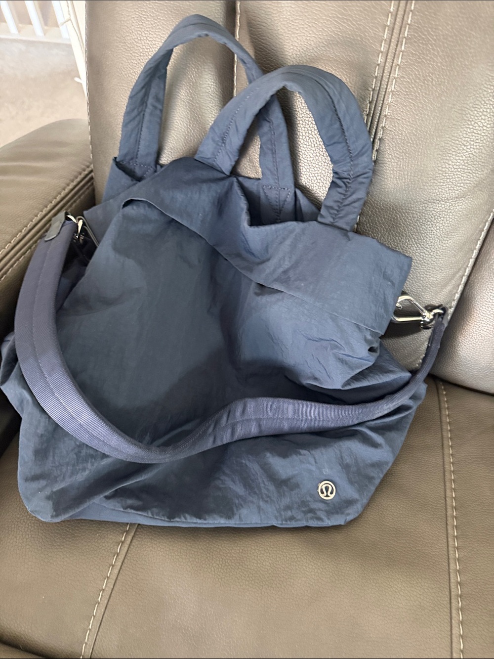 lululemon athletica Navy Convertible Tote with Removable Strap
